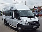 Бесплатный автобус Genser в пункт аренды автомобилей АрендаАвто-пвв на Новорязанском шоссе